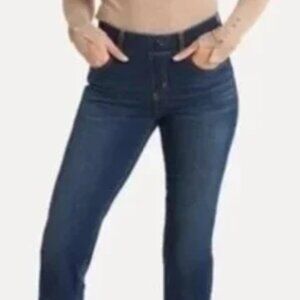 Betabrand Blue Jeans, Straight Leg, Stretch Material, Size M, Barely Worn, Nice